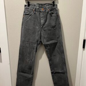 Wrangler Men's Charcoal Straight Jeans